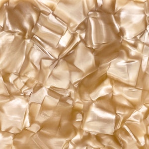 2-Sided Cellulose Acetate Mineral Crystal Sheet, 2.5mm Thickness 1/10 Champagne Gold AC8034 image 1