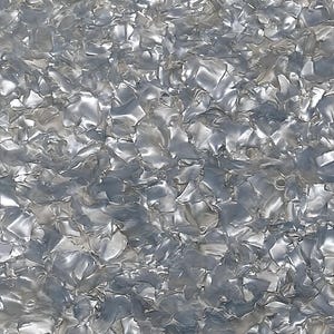 Lámina de acrílico fundido de cristal mineral perlado gris plateado (PMMA) de 3 mm/0,118" / Material para joyería cortado con láser, piezas en blanco para aretes y colgantes