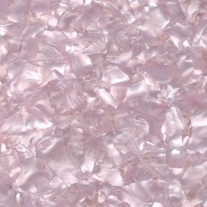 Lámina de acrílico fundido de cristal mineral perlado rosa bebé (PMMA) de 3 mm/0,118" / Material para joyería cortado con láser, piezas en blanco para aretes y colgantes