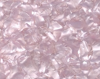 Babyroze parelmoer mineraal kristal gegoten acrylplaat (PMMA) 3 mm/.118" | Lasergesneden sieraden maken, oorbellen en hangers blanco