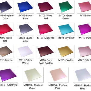 Acrylic (PMMA) Pearlescent Metallic Sheets, 3.0mm Thickness (.118&quot;), 19 Colors/3 Sizes Available!