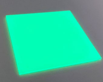 Feuilles de couleur acrylique phosphorescente, 3,0 mm d'épaisseur (118 po.) - Vert (GD01)