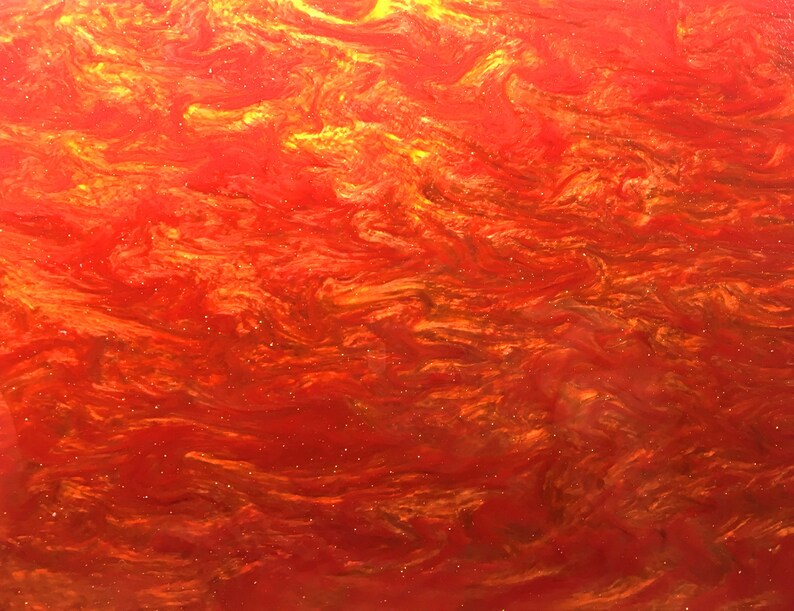 3.0mm Thickness Acrylic PMMA Smoky Glittering Sheet SG03 - Burning Orange .118