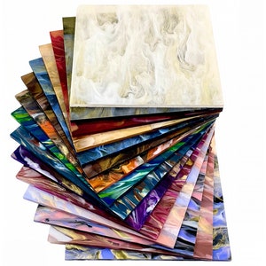 Full Sets of Acrylic (PMMA) Multi-Colors Phoenix Sheets with All 12 Available Colors, One of Each in 5 Available Sizes!