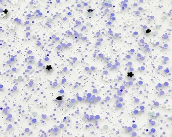 Acrylic (PMMA) 2-Sided Petal Flake Sheet, 3.0mm Thickness (.118") - Lavender Speckle (PF04)