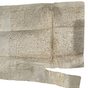 Original MANUSCRIPT on vellum Louis XII, King of France, 27 June 1462-1 Jan 1515.