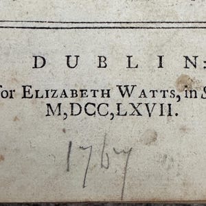 1767:  Rare Magna Carta and Blackstone Printed by an Irish Woman Printer