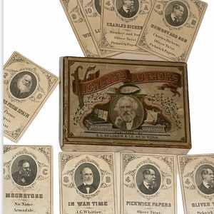 1874年 非常に珍しいアメリカのブックカードゲーム