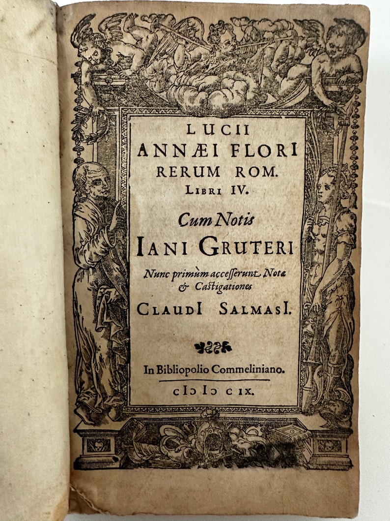 1609 Roman History in Vellum With Early collated and Perfect Note Etsy