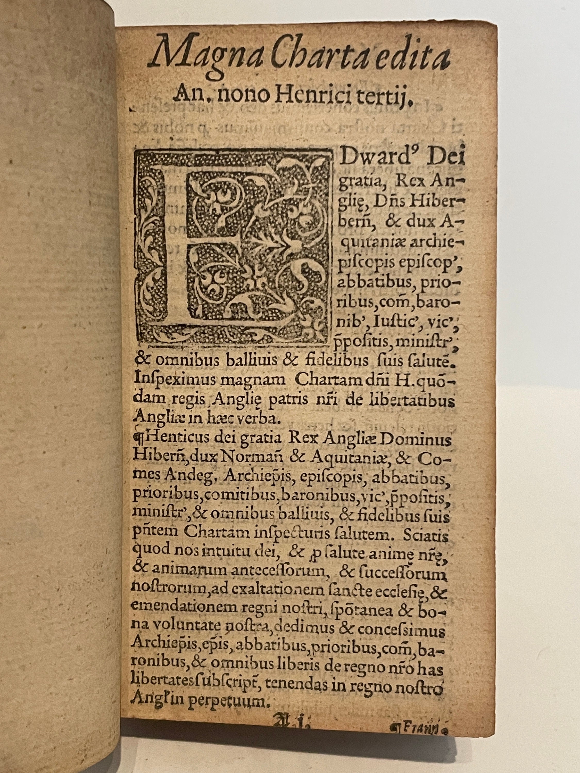 1587 Rare Elizabethan Pocket Edition of MAGNA CARTA Etsy