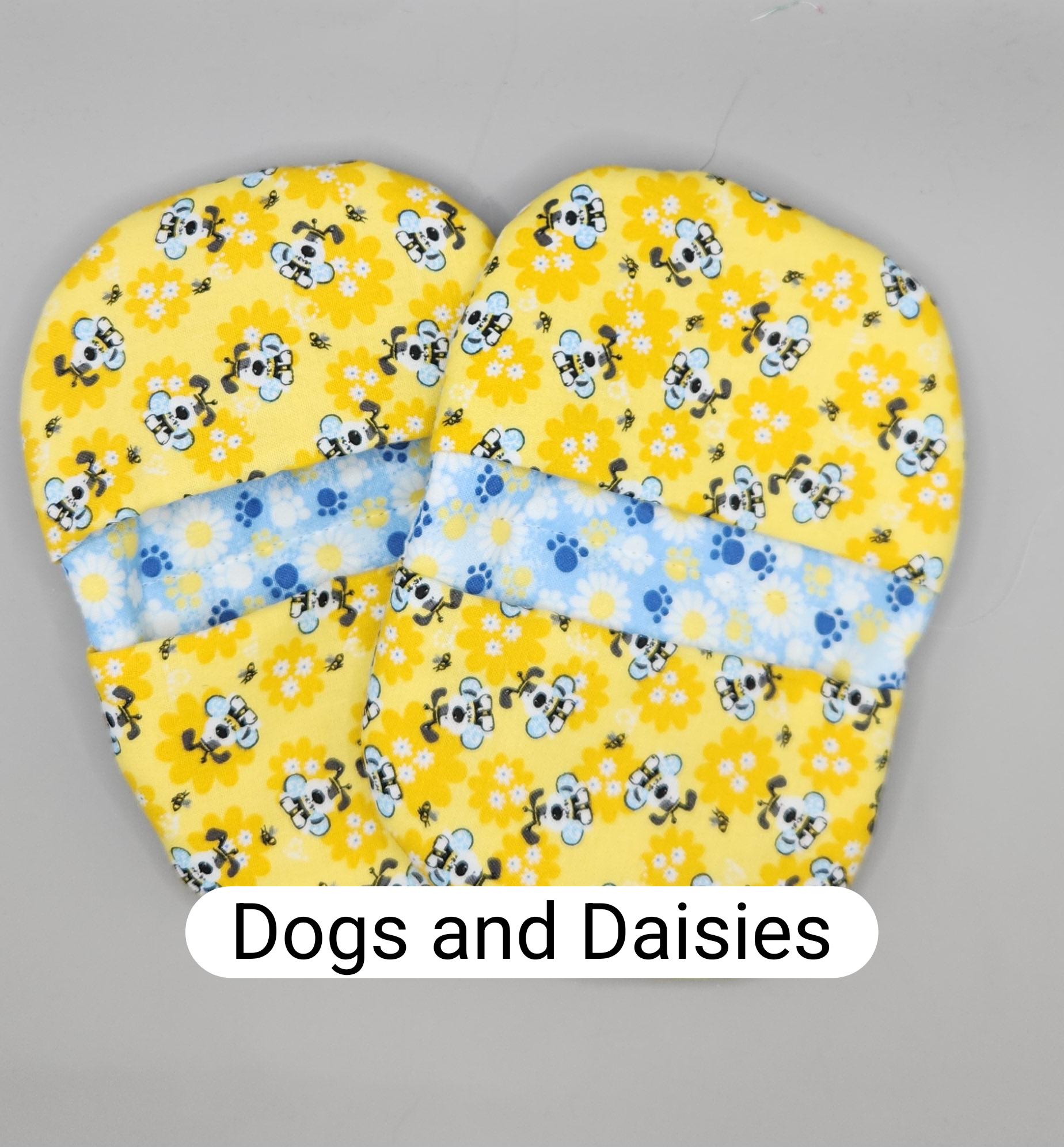 Set of 2 Mini Pot Holders - Finger Mitts - microwave pot holders