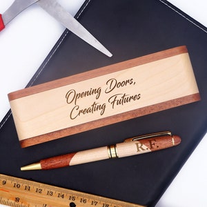 Realtor Gift - Engraved Wooden Pen Set - Closing Gift - Personalized Gift for Realtor - Engraved Pen and Case - Real Estate Agent Gift