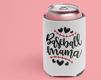 Baseball Mama Can Cooler, Baseball Mom Gift, Baseball Can Cooler, Baseball Mom Can Koozie, Insulated Can cooler, Can cooler, Beer hugger