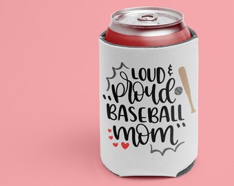 Baseball Mom Can Cooler, Baseball Mom Gift, Baseball Can Cooler, Baseball Mom Can Sleeve, Insulated Can cooler, Can cooler, Beer hugger