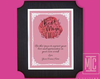 Best mom Ever Plaque, Plaque for Mom, Custom Award, Mother's Day gift, Wooden Award, Gift for Mom, Best Mom Award, Custom Plaque, Mom Gift