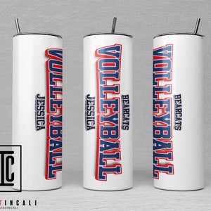 Volleyballer Tumbler, 20 oz aangepaste Tumbler, Team Waardering Gift, Cadeau voor Coach, Einde van school Cadeau, Cadeau voor Volleyballer