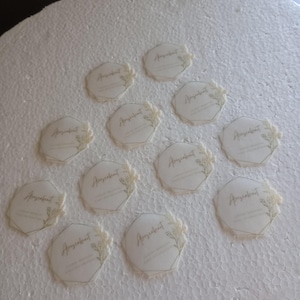 Edible Photo edible  Cocktail Cupcake Toppers Personalized Wafer Paper Circles Edible Prints Wafer Paper Favors