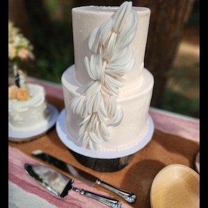 Modern Wafer Paper Decoration Wafer Long Circles Paper Flowers Wafer Paper -  Wedding Cake Elegant