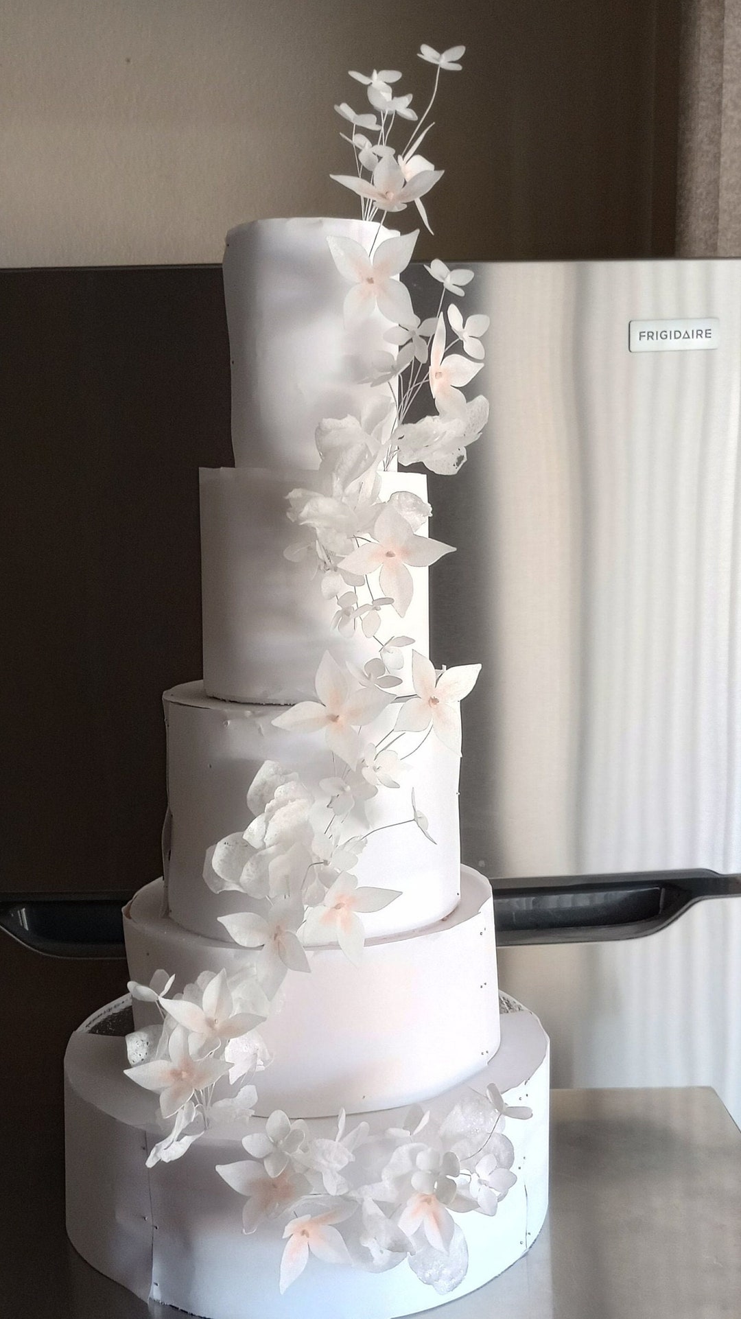 Wafer Paper Flowers Wedding Cake Flowers Rustic & Elegant Natural
