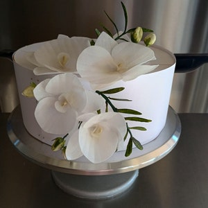 Wafer Paper Orchids! -  Wedding Cake Flowers -  Elegant Summer Spring Hawaiian Wedding Natural Green