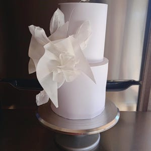 Wafer Paper Luxury modern Wedding Cake Decorations Artsy