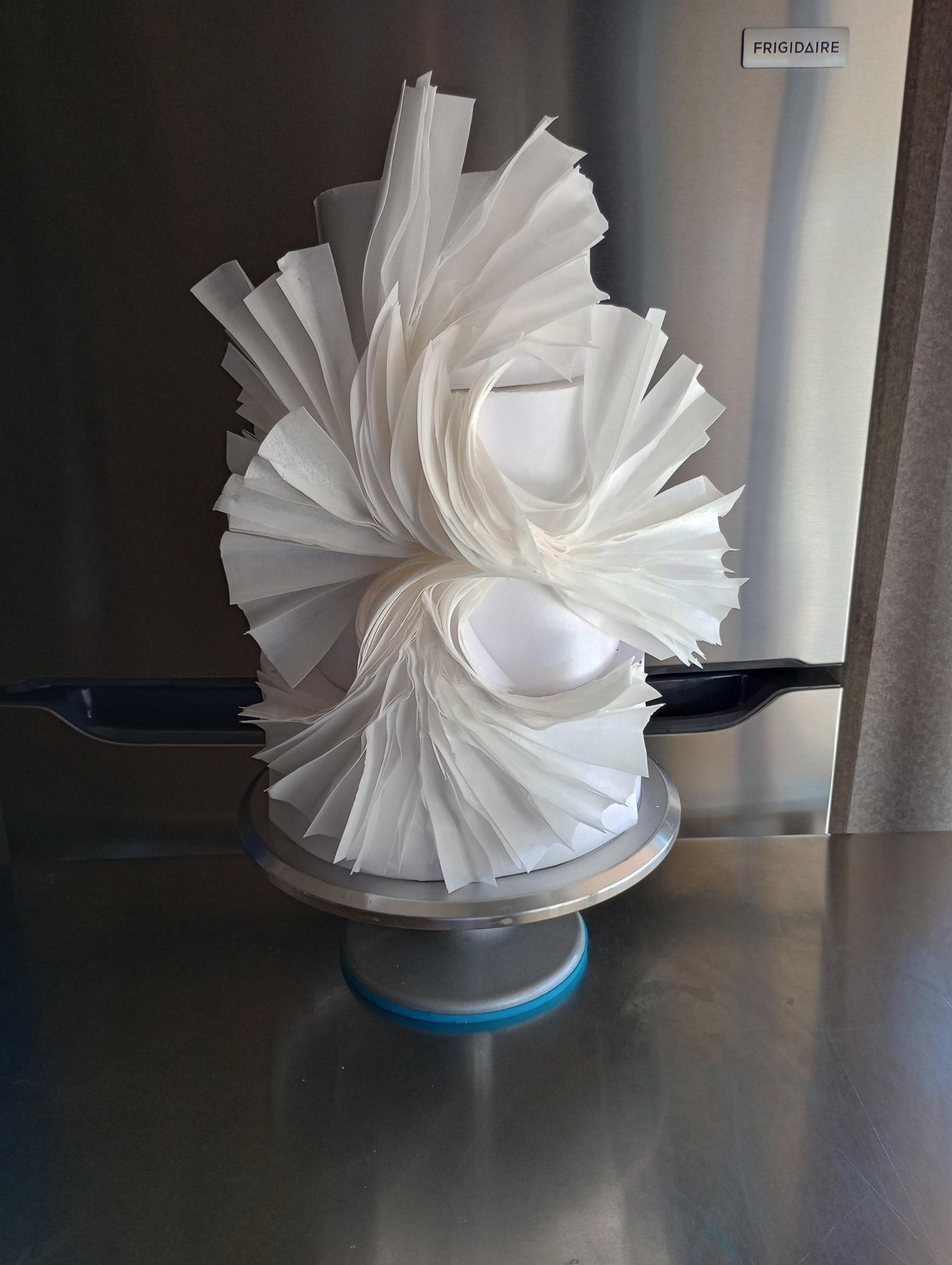 Wafer Paper Modern Wedding Cake Decoration, Wafer Paper Art - Etsy