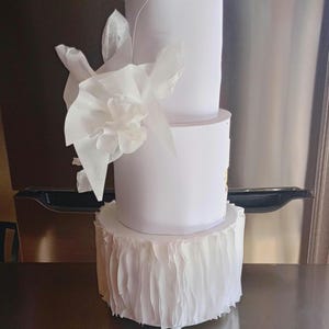 Wafer Paper Luxury Modern Wedding Cake Decorations Elegant modern Glam wedding theme