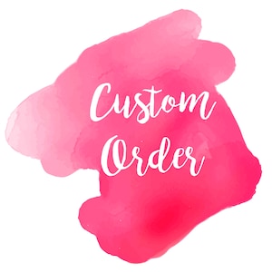 Kundenspezifische Bestellungen - Cake Topper - Finde deinen Namen @ Drop Down Menu - Schicke mir ein Foto und ich mache dir ein Angebot - Oblatenpapier Blumen