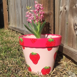 Terracotta Planter Pot, Planter with Drainage, Painted Terracotta Pot, Hand Painted Pot, Clay Pot, Ceramic Planter Pot