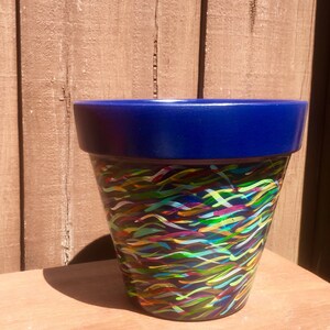 Terracotta Planter Pot, Planter with Drainage, Painted Terracotta Pot, Hand Painted Pot, Clay Pot, Ceramic Planter Pot