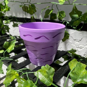 Terracotta Planter Pot, Planter with Drainage, Painted Terracotta Pot, Hand Painted Pot, Clay Pot, Ceramic Planter Pot