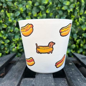 Terracotta Planter Pot, Planter with Drainage, Painted Terracotta Pot, Hand Painted Pot, Clay Pot, Ceramic Planter Pot