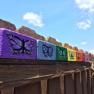 Painted Garden Bricks (2 Count)