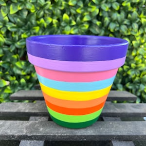 Terracotta Planter Pot, Planter with Drainage, Painted Terracotta Pot, Hand Painted Pot, Clay Pot, Ceramic Planter Pot