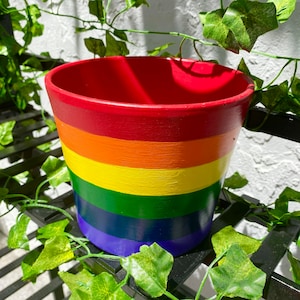 Terracotta Planter Pot, Planter with Drainage, Painted Terracotta Pot, Hand Painted Pot, Clay Pot, Ceramic Planter Pot