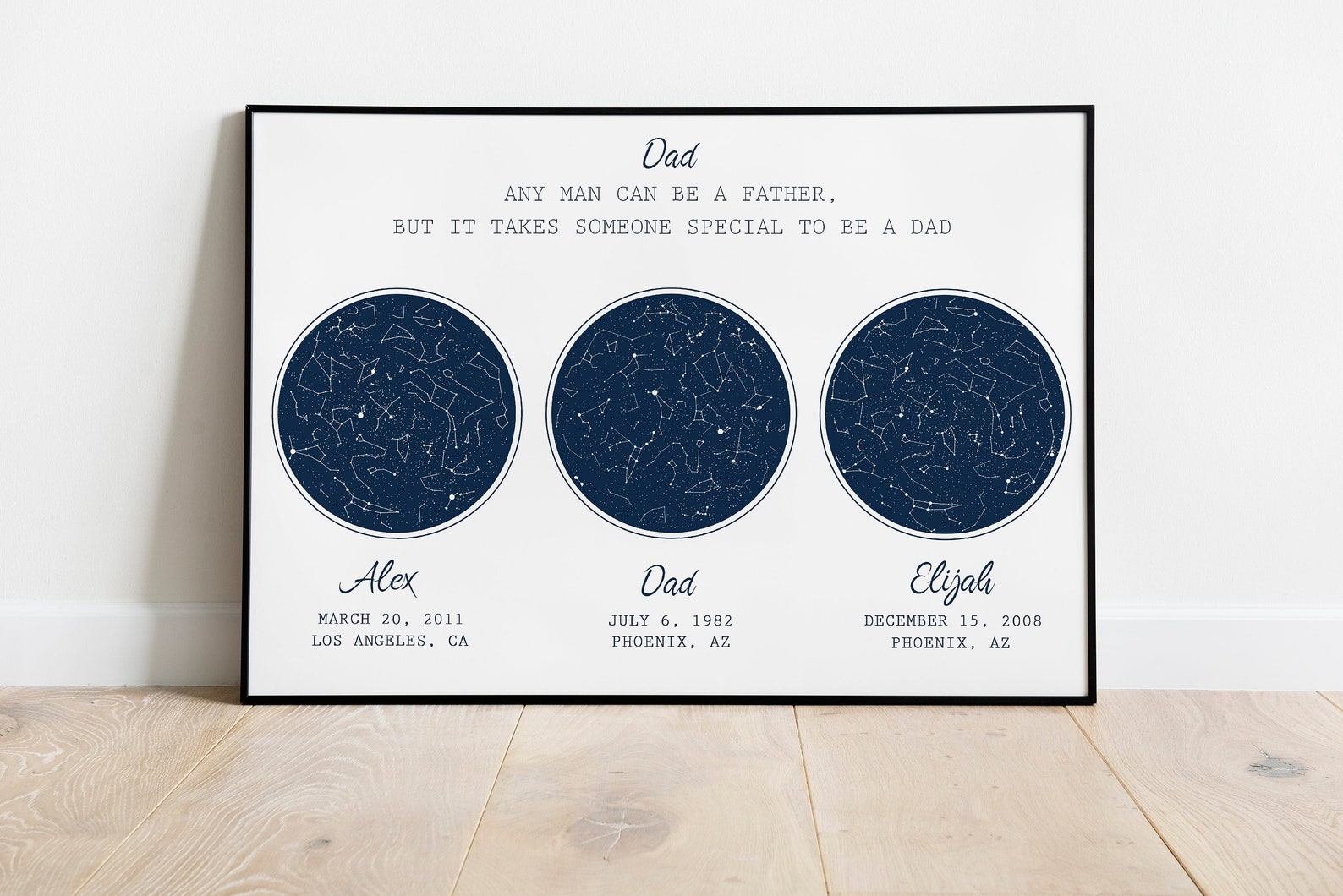 Custom Star Map by Date Constellation Map Christmas Gift for Etsy