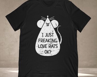 Toddler Baby Girl Ok I Just Freaking Love Rats Funny Short Sleeve Cotton T Shirts Basic Tops Tee Clothes