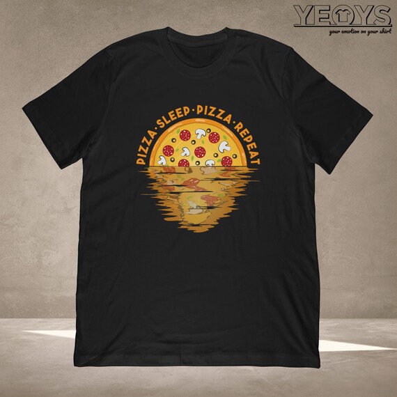 Pizza Sleep Pizza Repeat TShirt Italian restaurant Gift for Etsy