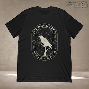 Starling Whisperer T-Shirt | Funny Birding Gift for Birdwatcher + Ornithologist | Unisex Tee, Tank Top, Hoodie, Mug