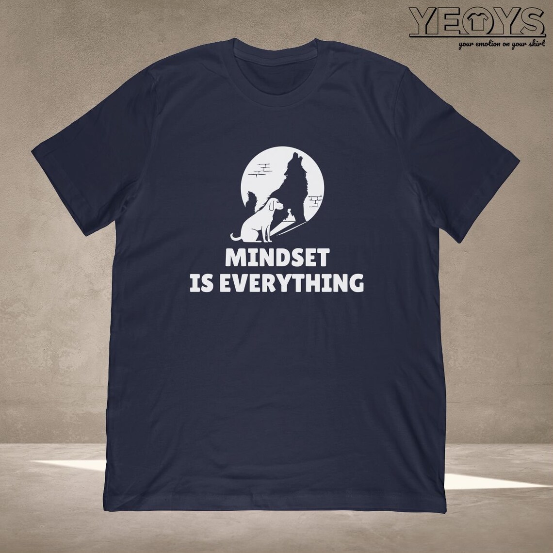 Mindset is Everything Dog Wolf Tshirt Mental Growth Gift Etsy