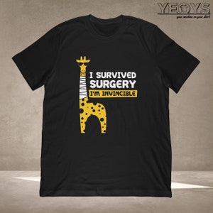 I Survived Surgery I'm Invincible T-Shirt | Neck Surgery Recovery gift for recovering patient | Unisex Tee, Tank Top, Hoodie