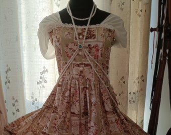 Christmas Of 19th Century Dress Nostalgia Dress Handmade Custom Made