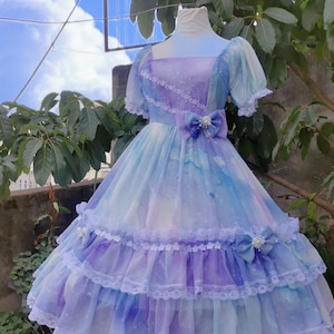 Orion Nebula Dress Colorful dress prom OP Handmade Custom