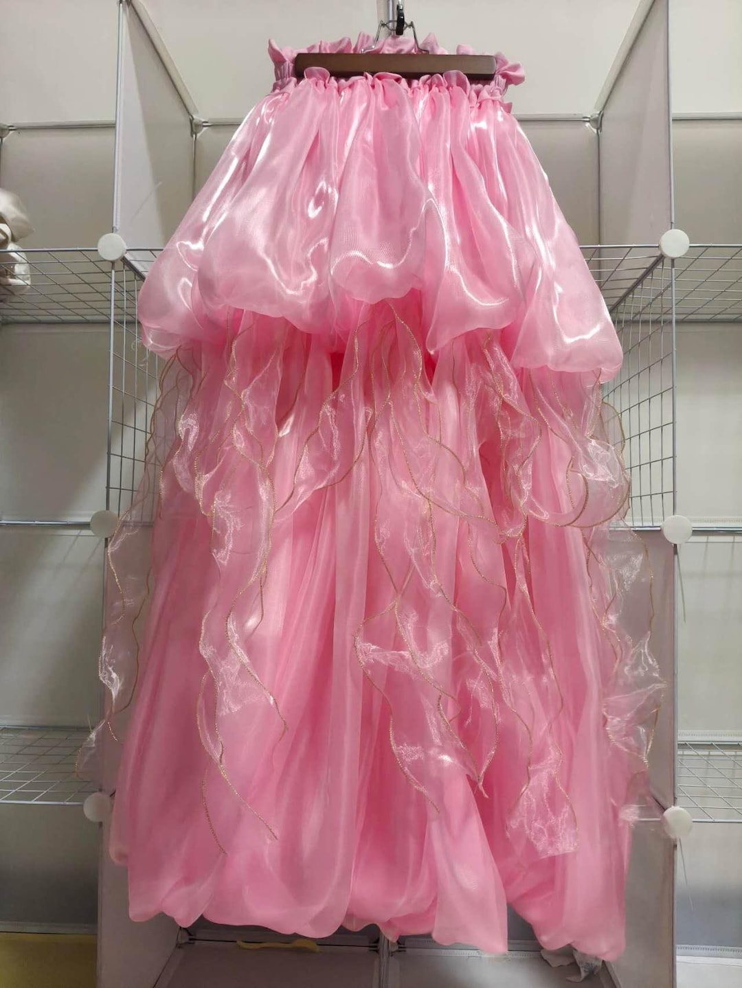 Jellyfish Pink Dress Skirt Dual Use Halloween Skirt Handmade