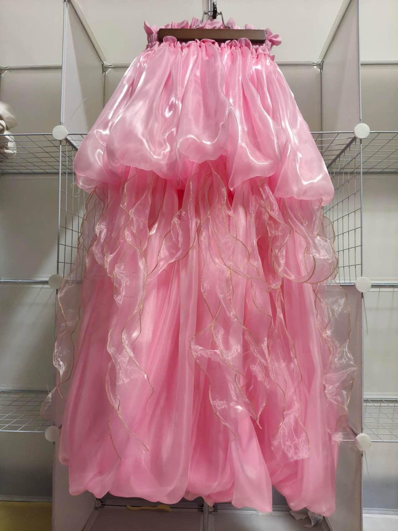 Jellyfish Pink Dress Skirt Dual Use Halloween Skirt Handmade