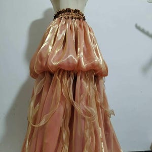 Jellyfish Golden Red Dress Skirt Dual use Halloween Skirt Handmade Custom Personalize