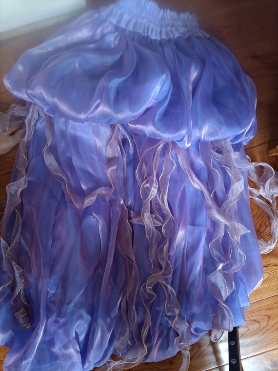 blue jellyfish dress vibrant open legs Fishbone Jellyfish Dress Skirt And Hem / S main image 0