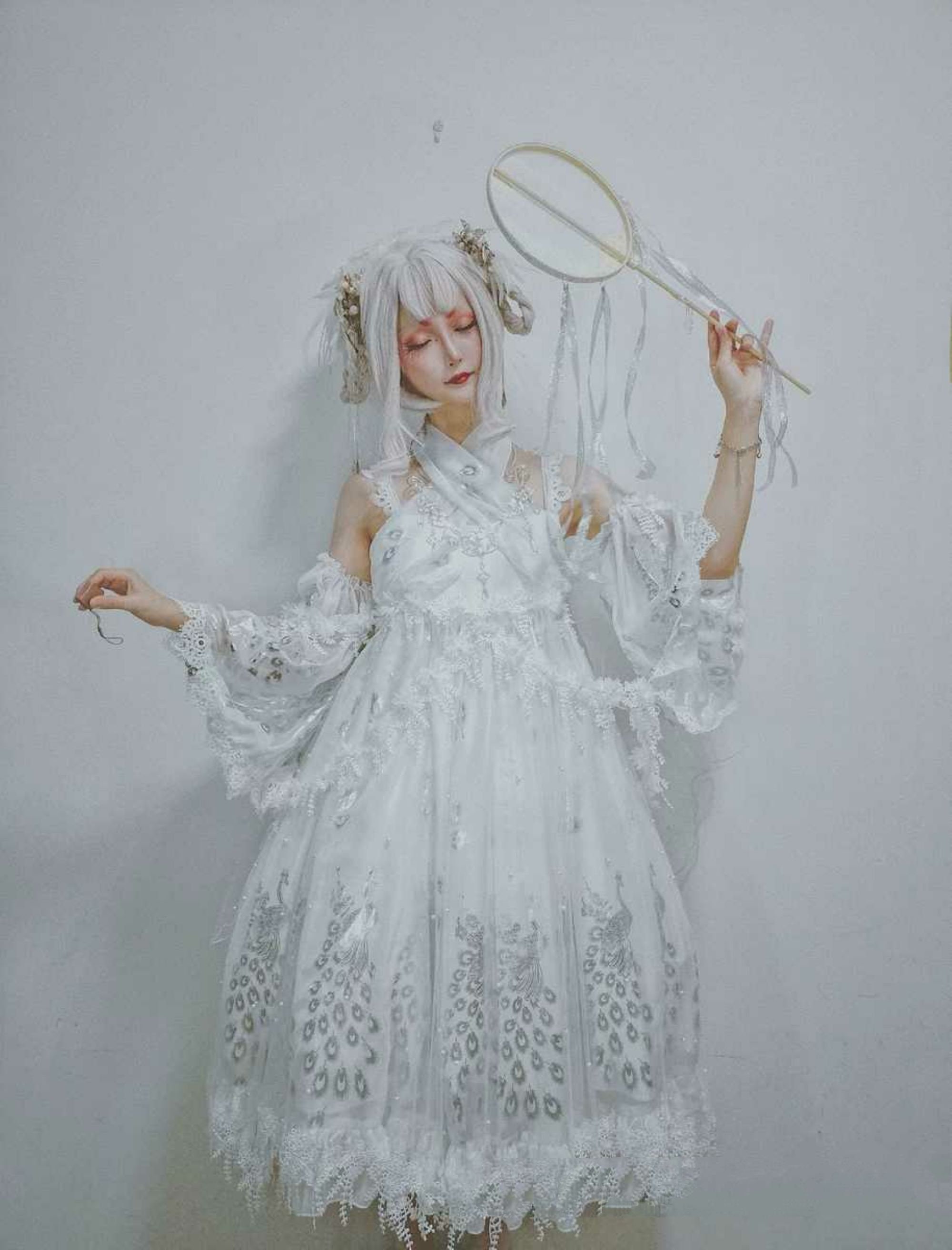 White Peacock Dress Etsy Singapore