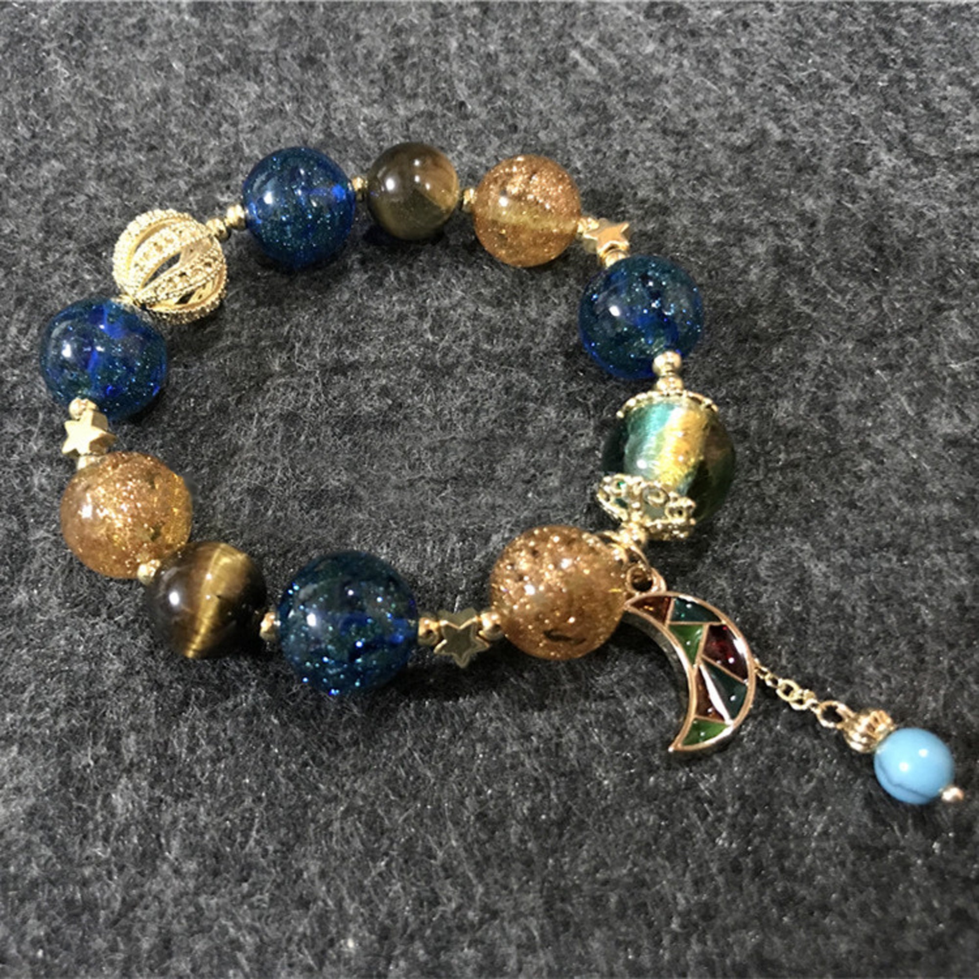 Cairo Journal Egipto Sueño Pulsera Colored Glaze Beads Etsy