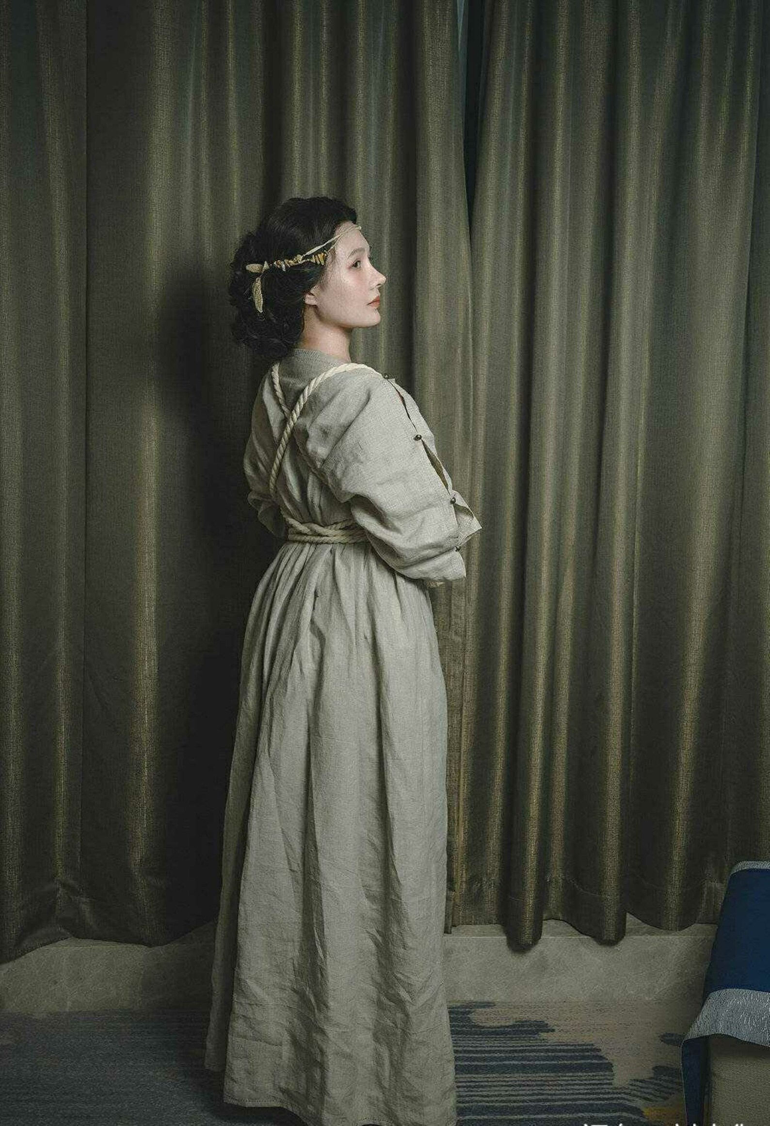 Ancient Roman Robe Dress Linen Greek Toga Handmade Custom B Etsy